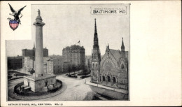 CPA Baltimore Maryland USA, Mount Vernon Place, Denkmal - Other & Unclassified
