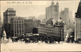 CPA New York City USA, City Hall Park - Autres & Non Classés