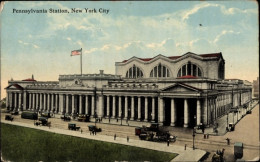 AK New York City, Pennsylvania Station, Bahnhof - Altri & Non Classificati