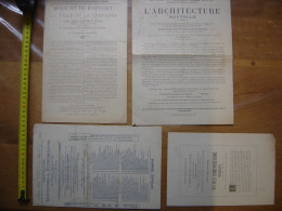 Vieux Papiers PLANS Architecture Maisons Constructions - Andere & Zonder Classificatie
