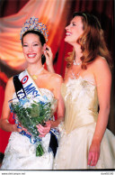 MAREVA GALANTER MISS FRANCE 1999 ET SOPHIE THALMANN MISS FRANCE 1998  PHOTO DE PRESSE ANGELI - Célébrités