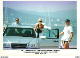 22/08/97 SAINT TROPEZ PRINCESSE DIANA ET DODI AL FAYED PHOTO DE PRESSE NO CREDIT (NON CREDITEE) N° 2 - Famous People