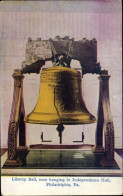 CPA Philadelphia Pennsylvania USA, Liberty Bell, Hängt Jetzt In Der Independence Hall - Andere & Zonder Classificatie