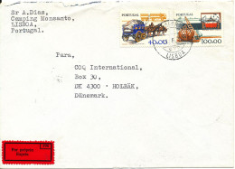 Portugal Cover Sent Express To Denmark 15-6-1984 - Brieven En Documenten