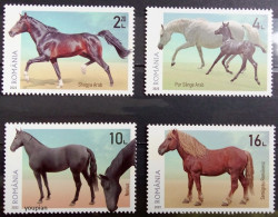 Romania 2022, Horse Breeds, MNH Stamps Set - Unused Stamps