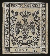 Modene    .  Yvert    .  Xxx (2 Scans)    .   1852    .     (*)      .   Mint Without Gum - Modena