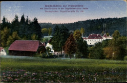 CPA Dippoldiswalde Im Erzgebirge, Waldschänke Zur Heidemühle Mit Oberförsterei - Autres & Non Classés