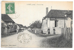 Cpa...Clérey...(aube)...rue Du Bas...1923...animée... - Other & Unclassified