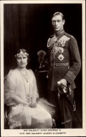 CPA Roi George VI. Von England, Reine Elizabeth - Familles Royales