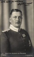 CPA Eitel Friedrich Prince Von Preußen, Portrait In Uniform - Other & Unclassified