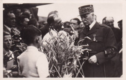 CP Photo Regime Vichy 1941 Collaboration Pétain Parlant Aux Agriculteurs Moisson Legion Honneur - Guerre 1939-45