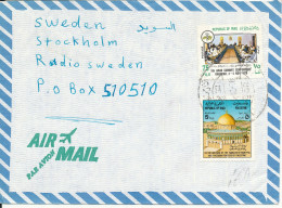 Iraq Air Mail Cover Sent To Sweden - Iraq