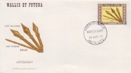 Enveloppe  FDC  1er  Jour   WALLIS  ET  FUTUNA     Artisanat    1977 - FDC