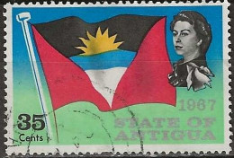 ANTIGUA 1967 Statehood - 35c. - State Flag FU - Antigua Et Barbuda (1981-...)