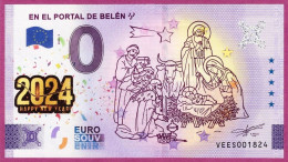 0-Euro VEES 03 2022 Color EN EL PORTAL DE BELEN - HAPPY NEW YEAR 2024 - Privatentwürfe