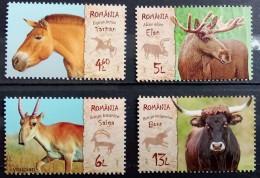Romania 2024, Extinct Species From The Fauna Of Romania, MNH Stamps Set - Ungebraucht