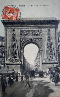 CPA. PARIS, La Porte Saint Denis - Autres Monuments, édifices