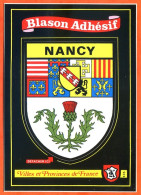 Carte Blason Adhésif NANCY 54 Meurthe Et Moselle Villes Provinces De France Autocollant Carte Vierge TBE - Nancy