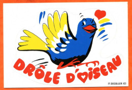 Carte Autocollant Humour Drole D Oiseau Allouin CIM Carte Vierge TBE - Humor