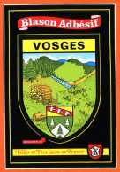 88 VOSGES Carte Ecusson Adhésif Autocollant Blason Villes Et Provinces De France Carte Vierge TBE - Autres & Non Classés