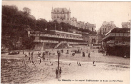 In 6 Languages Read A Story: Biarritz. Le Nouvel Etablissement De Bains De Port-Vieux | The New Bathing Establishment Of - Biarritz