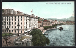AK Lugano, Grand Hotel Und Quai V. Vela  - Lugano