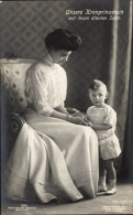 CPA Kronprinzessin Cecilie Von Prusse Mit Ihrem ältesten Sohn, Prince Wilhelm, Portrait - Familles Royales