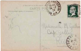 TARIF 25 Mars 1924 CARTE-POSTALE 5 MOTS - Pasteur N°170 Bellegarde-sur-Valserine 24 Juillet 1924 - CP Bellegarde - Tarifs Postaux