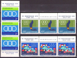 Yugoslavia 1979 - VII Mediterranean Games Split - Mi 1796-1798 - MNH**VF - Ongebruikt