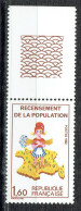 Recensement De La Population - Unused Stamps