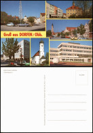 Dorfen Mehrbildkarte Mit Ortsansichten, Häusern, Autos U.a. VW Käfer 1980 - Autres & Non Classés