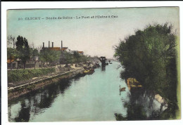 30.   CLICHY  -  Bords De Seine - Le Port Et L'Usine à Gaz  1938 - Clichy