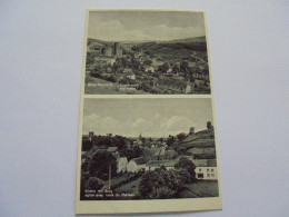 BURG REULAND Vue Totale Eglise Ruine Château  2 Vues Prov De Liège  PK CPA Carte Postale Post Kaart - Burg-Reuland