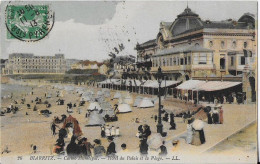 Biarritz Casino Municipal Hôtel Du Palais De La Plage (colorisée) - Biarritz