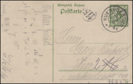 Bayern P 83/01 Ziffer 5 Pf DV 10: Orts-PK NUERNBERG 20 - 15.2.11 & Kreis-O 115 - Postal  Stationery