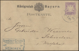 Bayern P 18 Wappen 5 Pf. MUENCHEN II. - 10.11.80 Nach Schwelm/Westfalen - Postal  Stationery