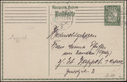 Bayern P 93I/01 Große Krone 5 Pf. DV 14: WÜRZBURG 2 - 31.7.14 - Postal  Stationery