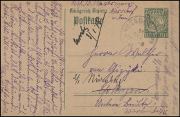 Bayern P 98I/02 Gr. Krone 7 1/2 Pf DV 17: NUSSDORF AM INN 31.12.17 - Postal  Stationery
