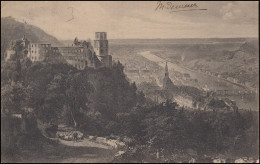 Ansichtskarte Blick Auf Das Heidelberger Schloss Und Auf Den Neckar, 22.08.1908 - Ohne Zuordnung