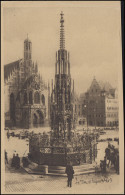 Ansichtskarte Nürnberg - Schöner Brunnen Und Frauenkirche, EF NÜRNBERG 27.12.15 - Ohne Zuordnung