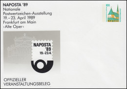 Umschlag PU 290/18 SWK 100 Pf NAPOSTA'89 Frankfurt/Main Alte Oper,  ** - Sonstige & Ohne Zuordnung