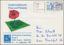 PU 132/3 BuS 70+10 Pf. Flora Und Philatelie Kassel Stadtkalle, KASSEL 5.10.1982 - Autres & Non Classés