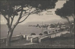 Ansichtskarte San Remo Panorama 12.9.1911 Nach Leutershausen/Bayern - Autres & Non Classés