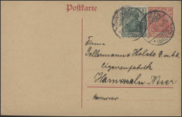 Postkarte P 107 I Mit Zusatzfrankatur, Öhningen/Baden 29.1.1920  - Covers & Documents