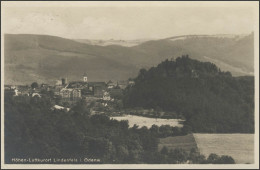 Ansichtskarte Lindenfels/Odenwald Panoramaansicht, SSt Höhenluftkurort 26.10.29 - Lettres & Documents