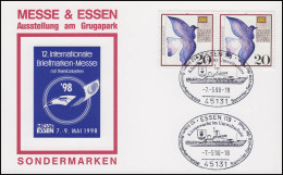 Messekarte: 12. Briefmarken-Messe ESSEN'98, SSt Essen Umweltschutz 7.5.98 - Andere & Zonder Classificatie