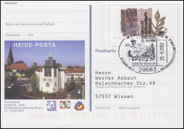 PSo 80 HEIDE-POSTA, SSt Fallingbostel Heidedichter Hermann Löns 23.8.2002 - Autres & Non Classés