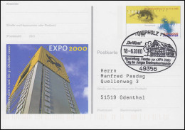 PSo 69 EXPO Hannover 2000, SSt Diepholz Fester Zur EXPO Die Münte 18.6.2000 - Autres & Non Classés