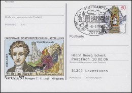 PSo 46 NAPOSTA & Wilhelm Hauff, SSt Stuttgart Stadtsymbole & NAPOSTA 8.5.1997 - Autres & Non Classés