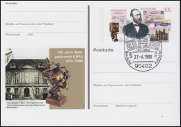 PSo 58 Weltpostverein & Stephan, FDC ESSt Nürnberg IBRA & Bayern Einser 27.4.99 - Other & Unclassified